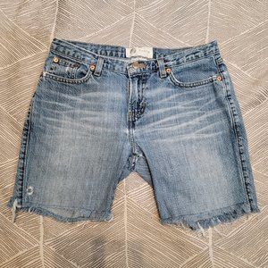 Hipster Cut-off Frayed Edge Denim Jean Shorts 100% Cotton Juniors Size 5